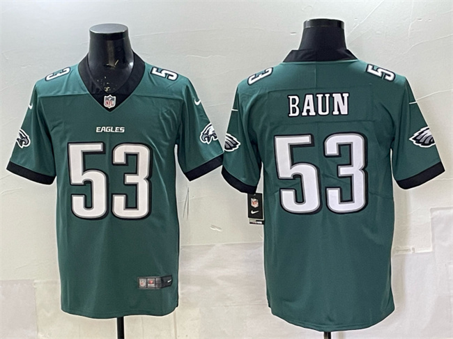Men's Green Philadelphia Eagles #53 Zack Baun New Vapor Untouchable Limited Stitched Football Jersey